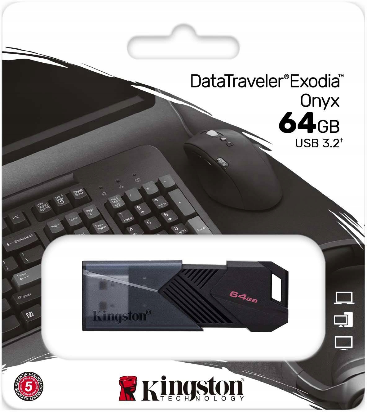 

Pendrive Kingston Data Traveler Exodia Onyx 64GB