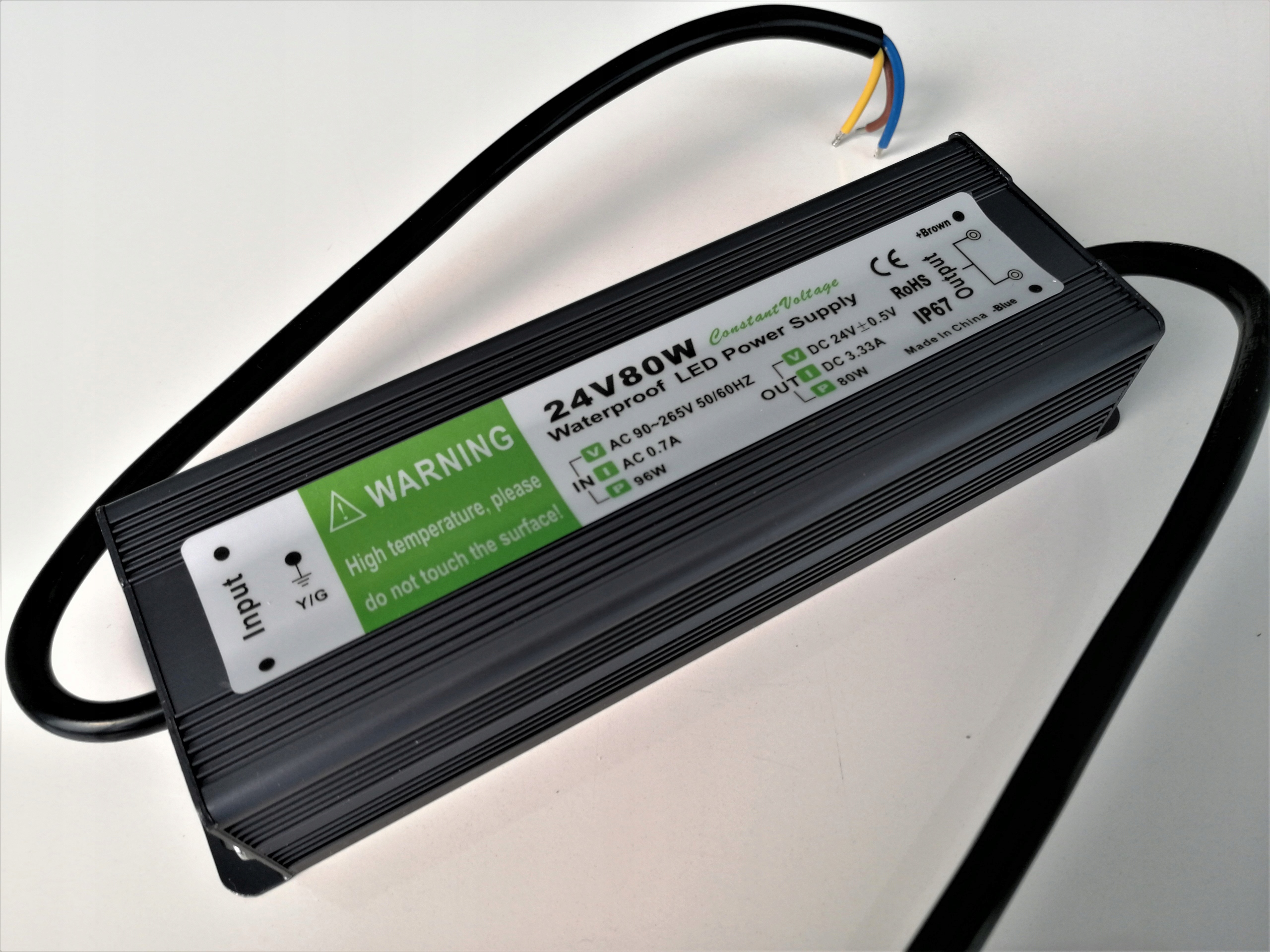 

Zasilacz 24V 80W 3,33A IP67 Wodoodporny Led Slim