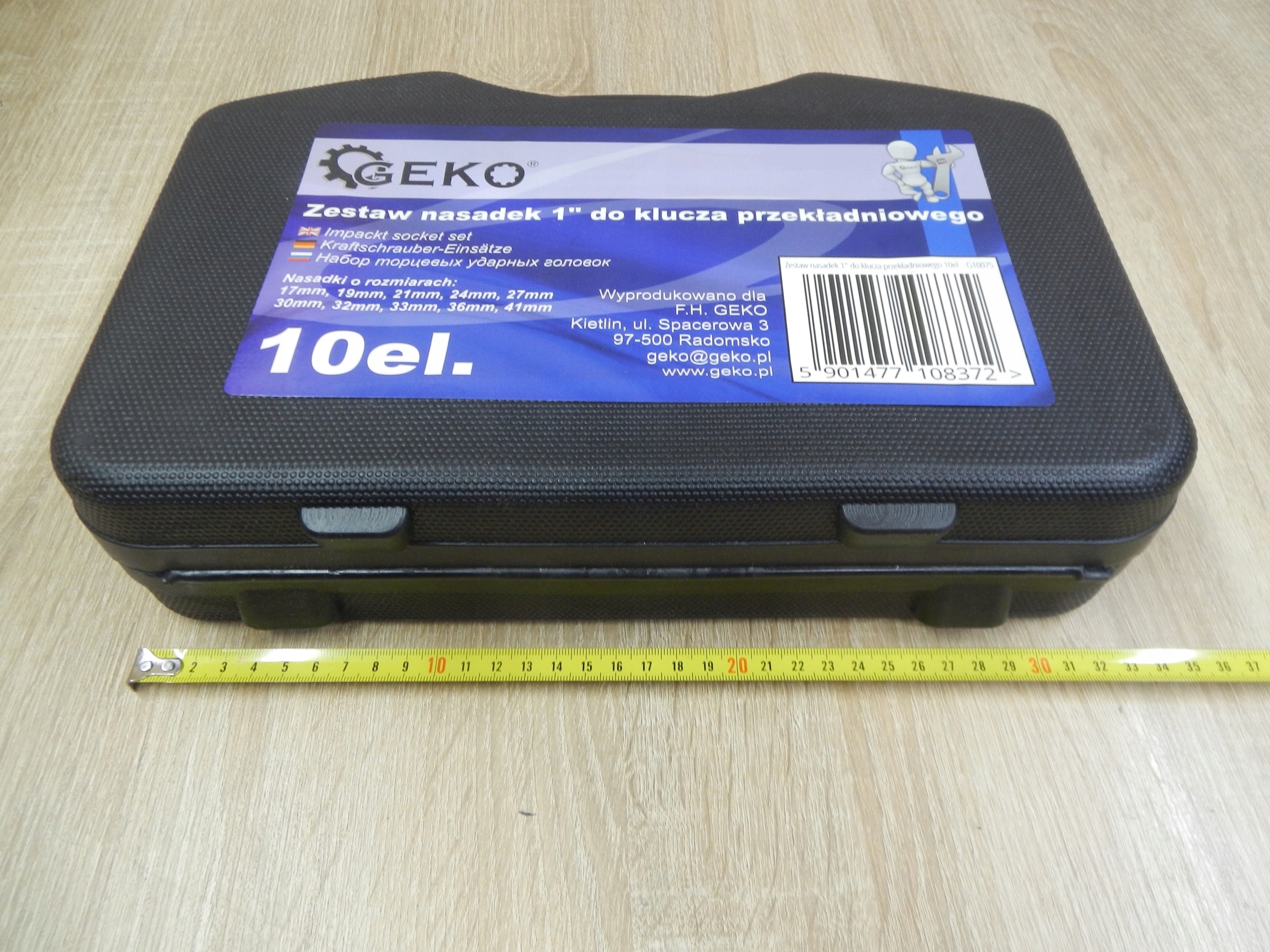 Nasadki udarowe 1' Zestaw 10szt 17-41 mm SOLIDNE Kod producenta t1377