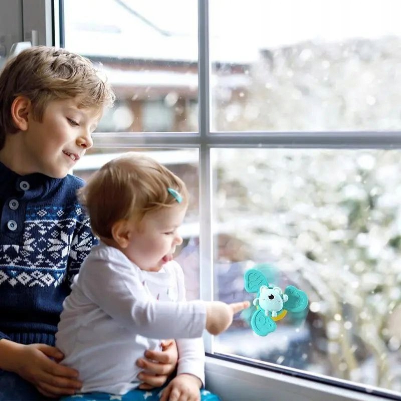 Zabawka Sensoryczna Spinner na Przyssawkę Zestaw 3 SZT Spiner Materiał guma