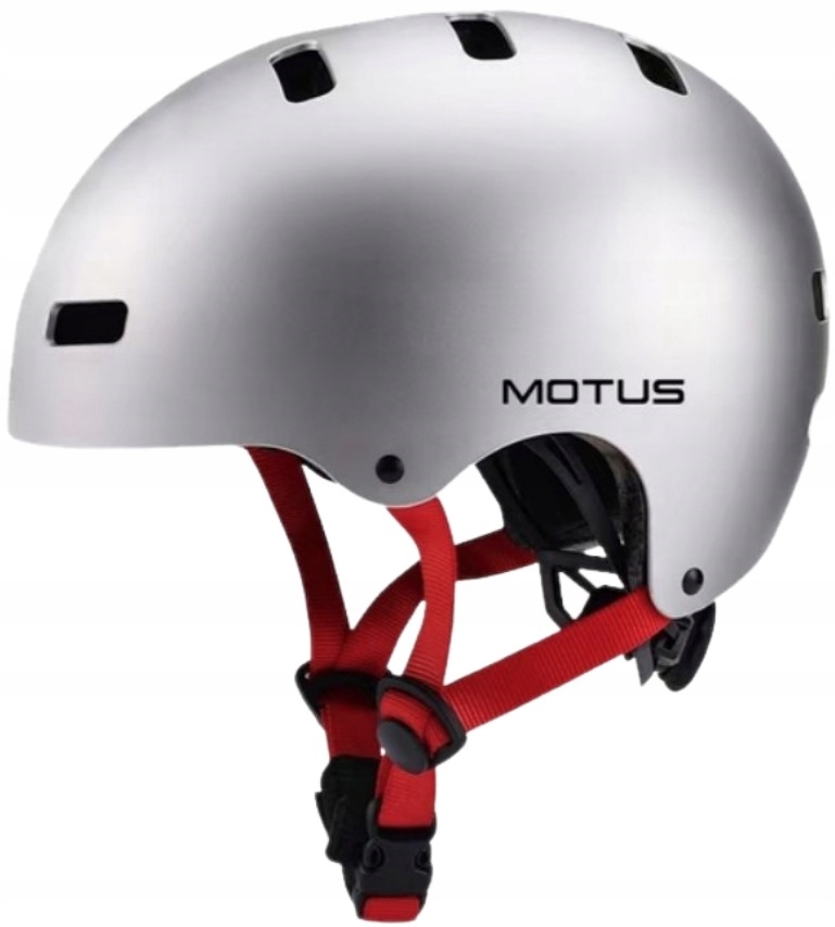 Kask ochronny dziecięcy Motus MD-107 Rozmiar M 48-56cm Srebrny
