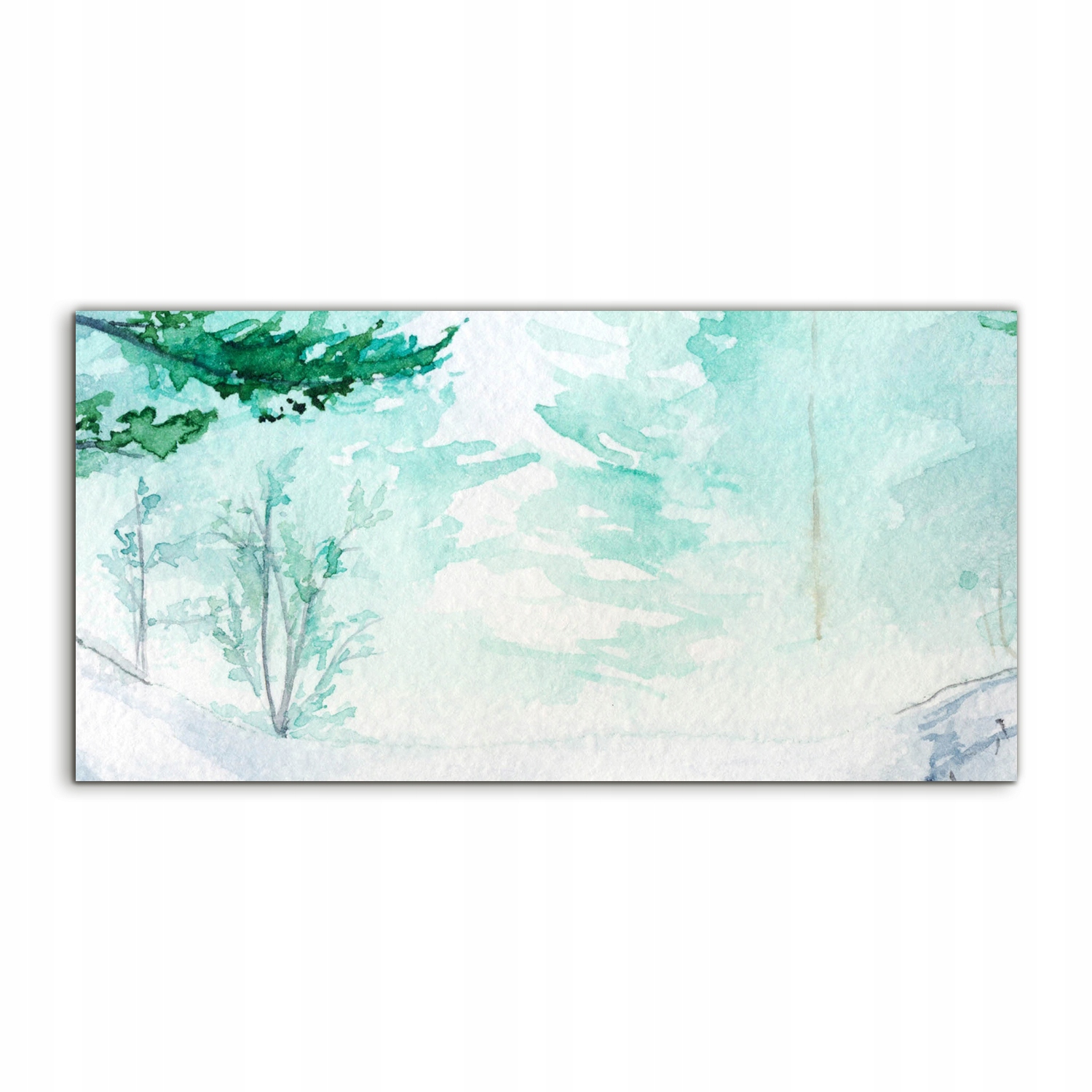 Obraz 100x50 moderný Zima Les Závesná krajina