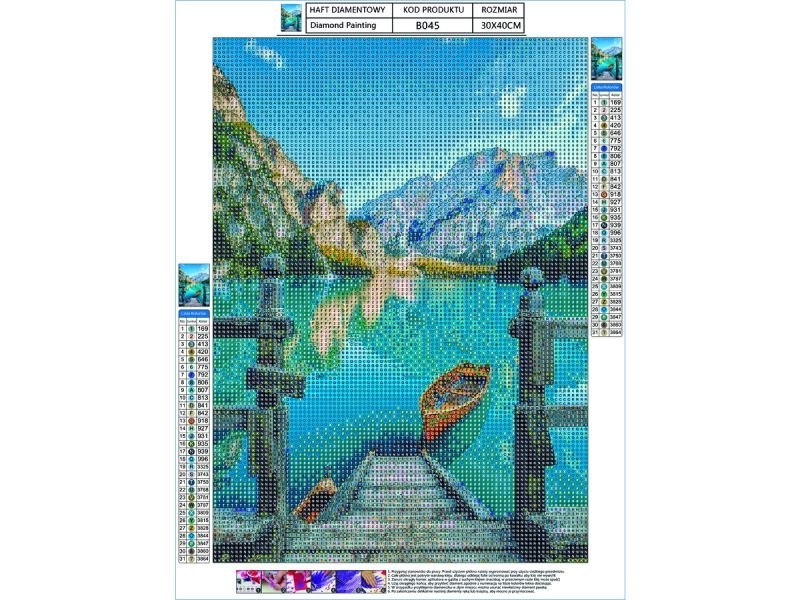 Haft Diamentowy Obraz Mozaika POMOST 30x40cm Kod producenta 01