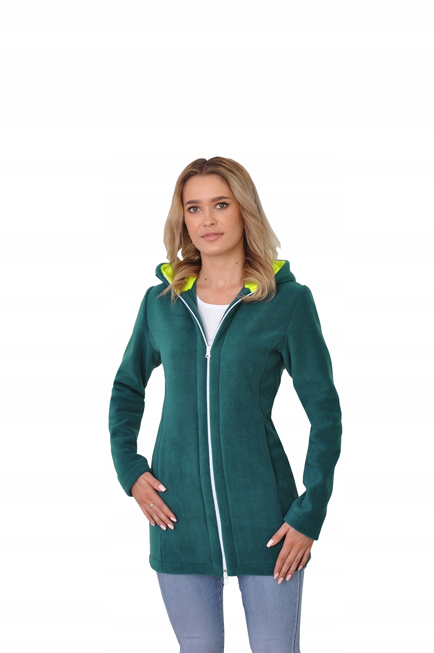 POLAR DAMSKI DŁUGI CIEPLUTKI -MORSKI 405g/m2- S