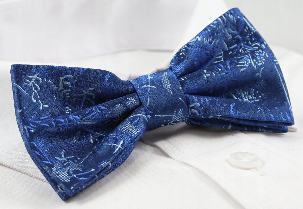 Mucha z Poszetką Alties - Niebieska, Wzór Marka inna