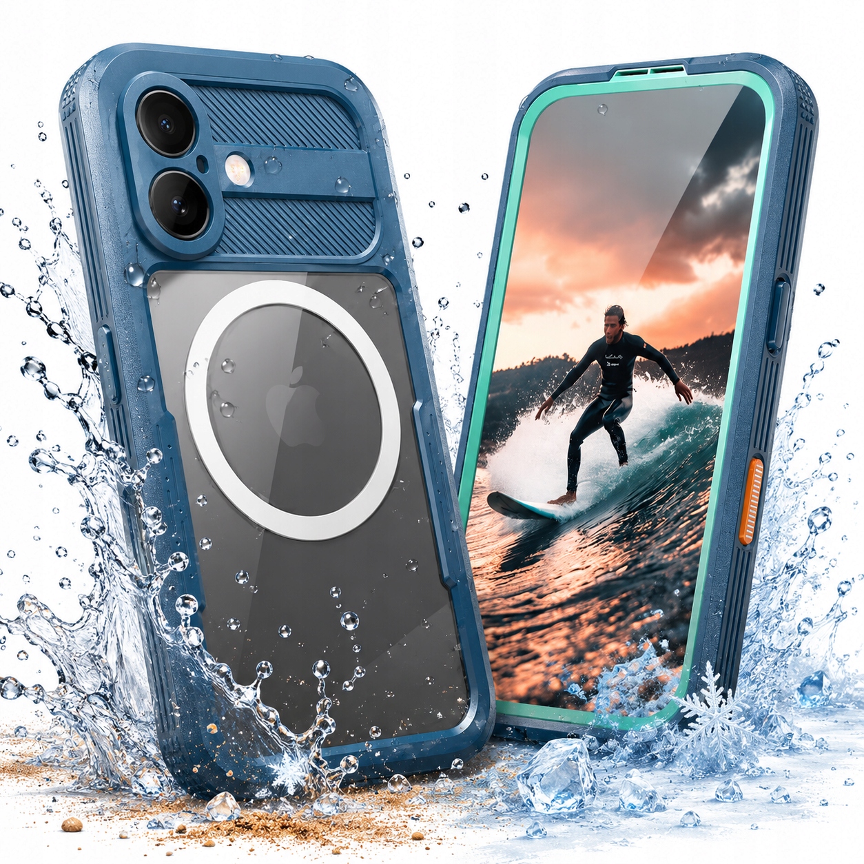 Etui Crong do iPhone 17 Wodoodporne Pancerne Seal Cover IP68 Morskie