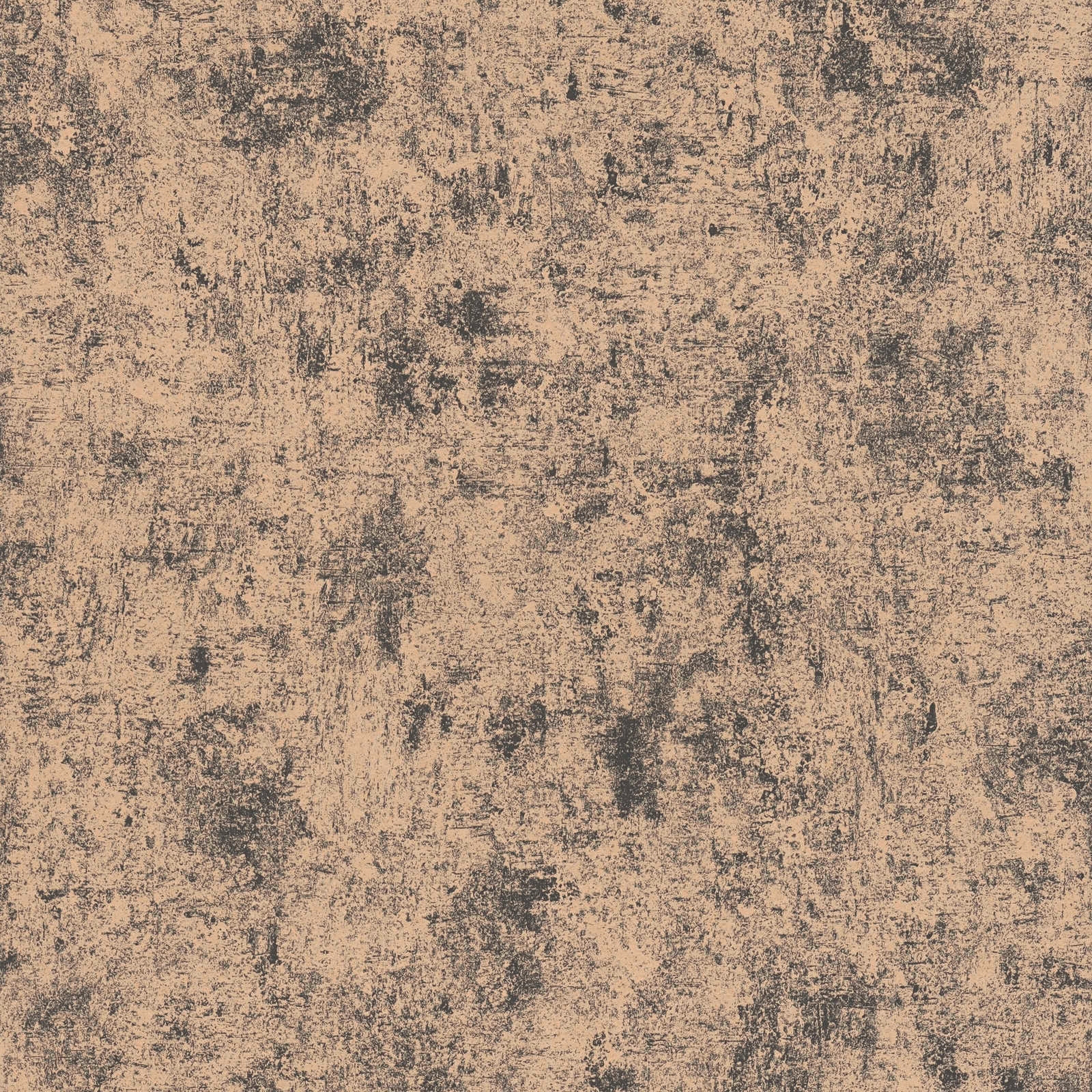 TAPETA MIEDZIANA CZARNA STIUK TYNK BETON