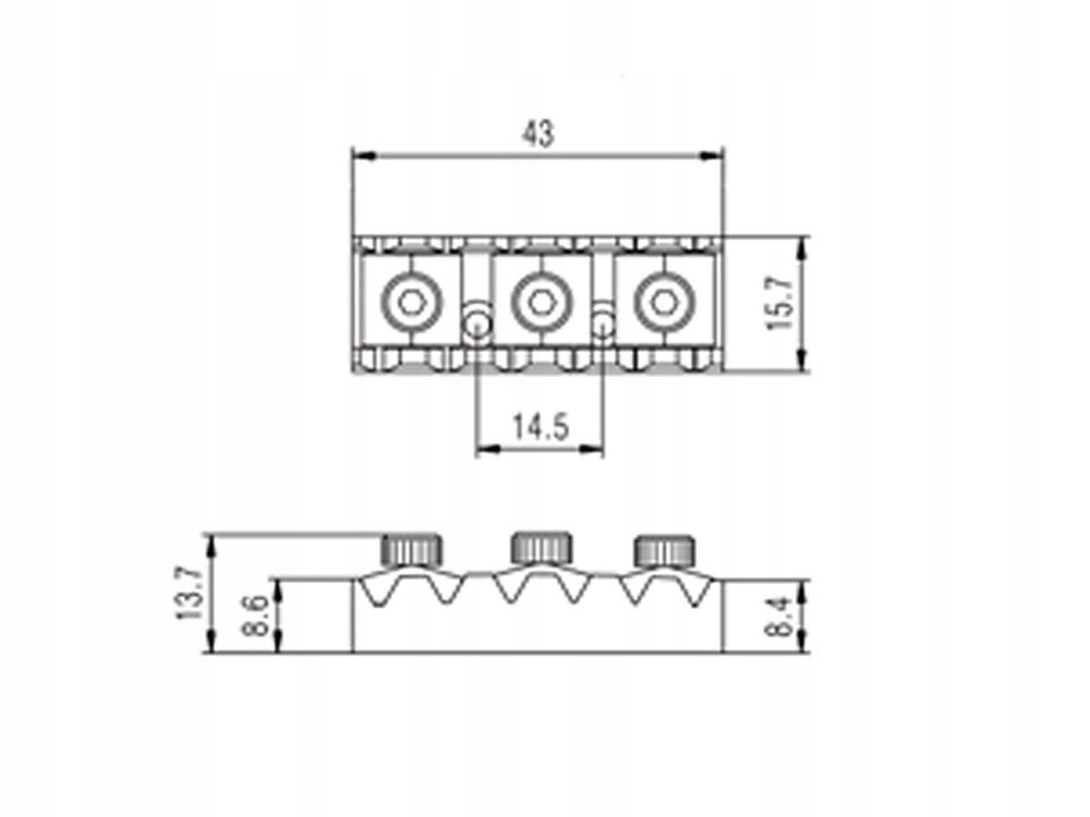 Blokada strun do FR VPARTS VLN-43 R3 (BK) Marka Vparts