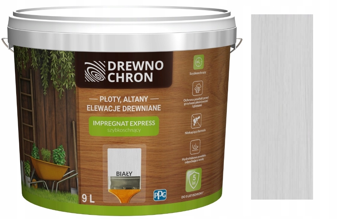 DREWNOCHRON IMPREGNAT DO DREWNA EXPRESS BIAŁY 9L