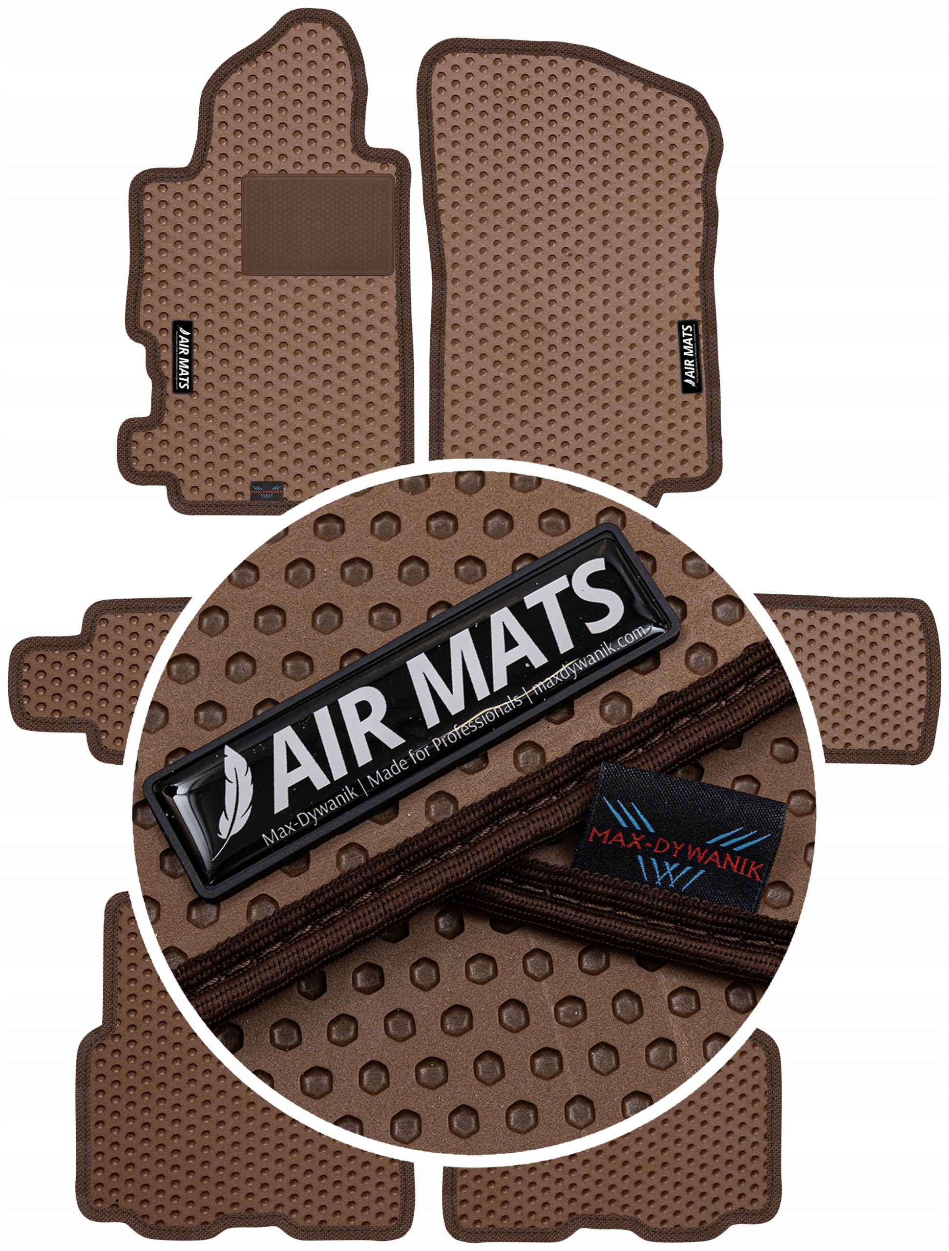 Honda Fr-v 2005-2009 Gumové rohože Air Mats Bronzové