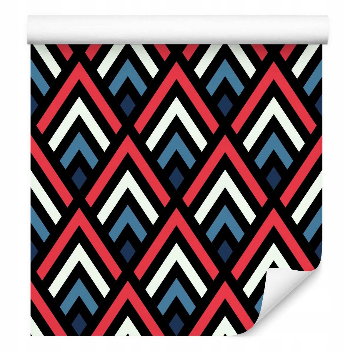 

Tapeta do Salonu Wzór Geometryczny Art Deco Romby