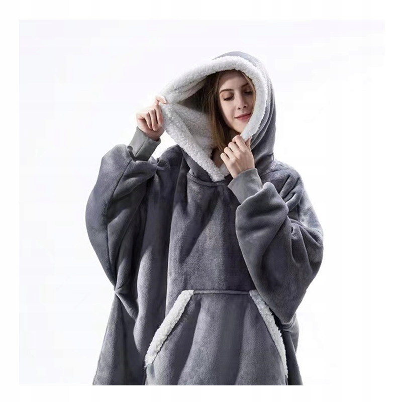 

Ciepła Bluza Koc Oversize Kocobluza 2W1 Gruba XXL