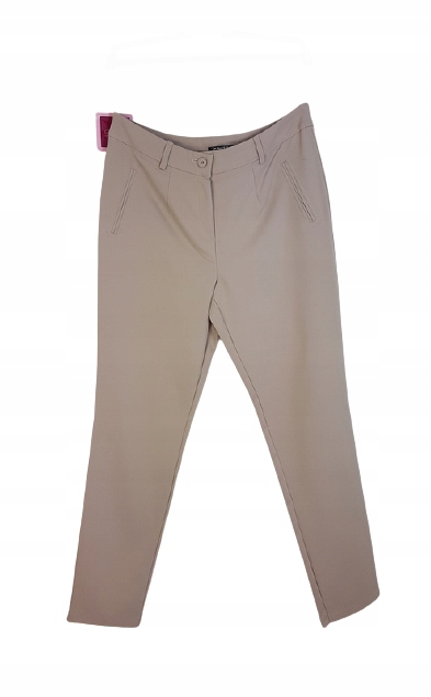 

Długie wygodne Spodnie Gonto Jasny Beż rozm 52