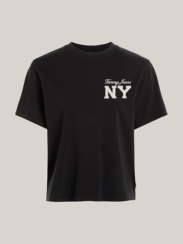 Tommy Jeans dámské bavlněné tričko černé, velikost M