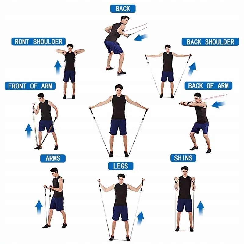 ZESTAW GUMA DO ĆWICZEŃ OPOROWYCH EXPANDER FITNESS Grubość 10 mm