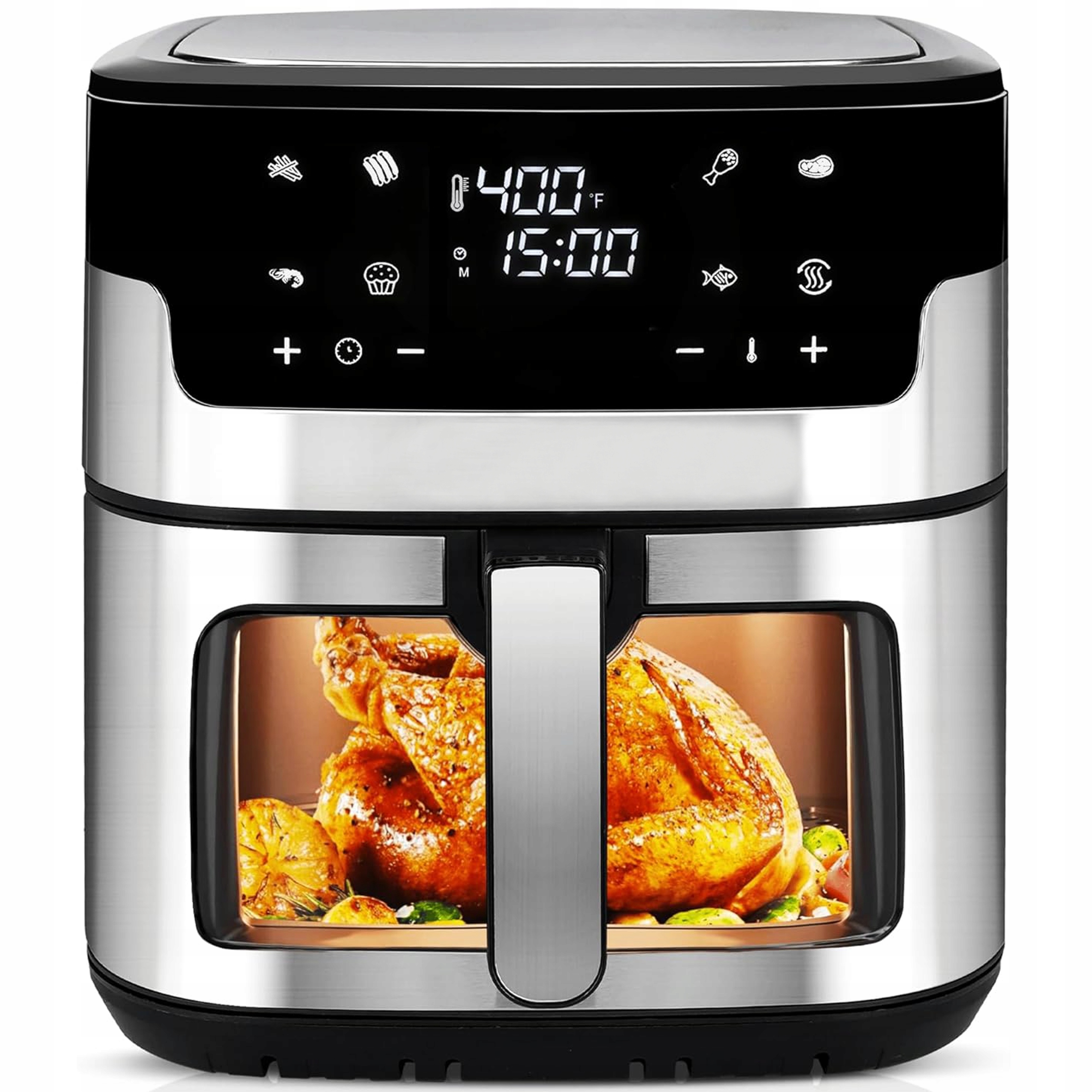 Beztuková Fritéza Air Fryer Airfryer Veľká XL 8L 2200W Silná