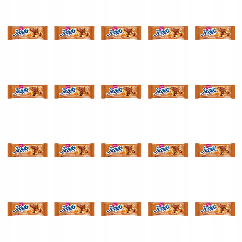 Jeżyki Orzech i Słony Karmel ciastka w czekoladzie mlecznej 140g X20