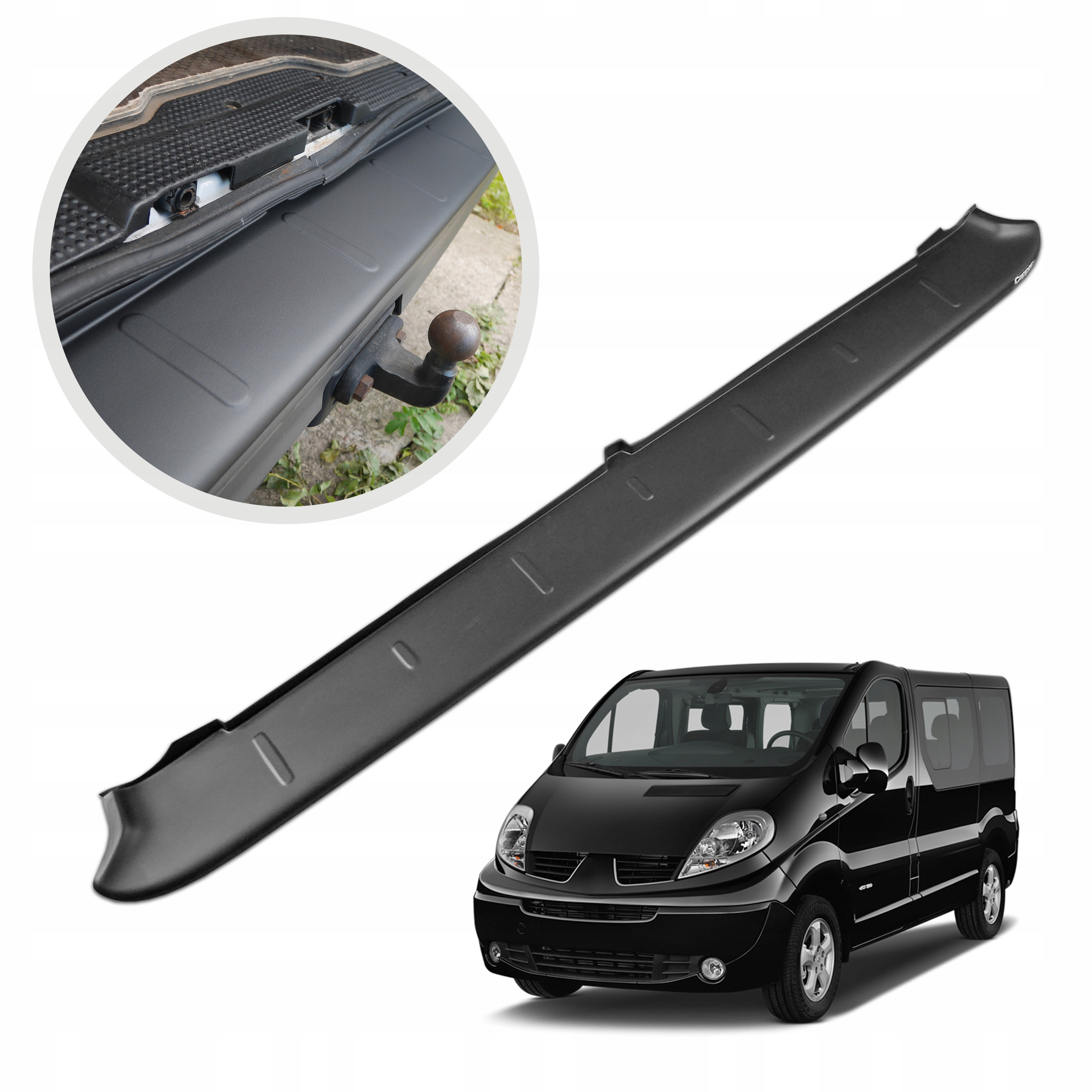 Ochranná lišta na zadný nárazník pre Renault Trafic 2001-2014