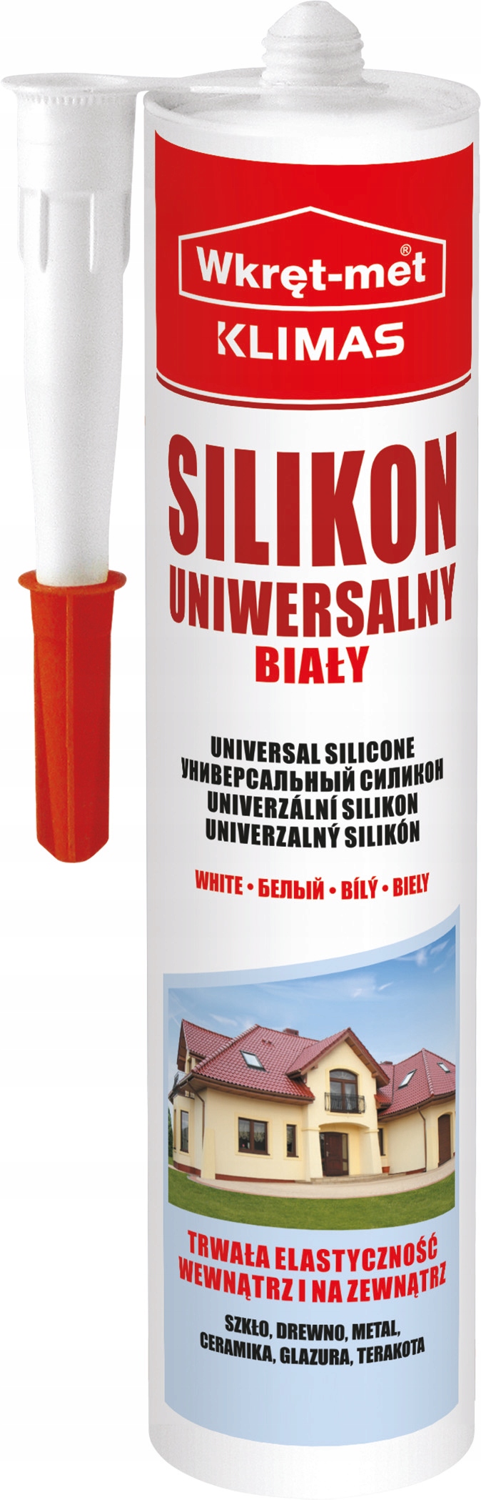 

Silikon uniwersalny Klimas biały trwały 310 ml