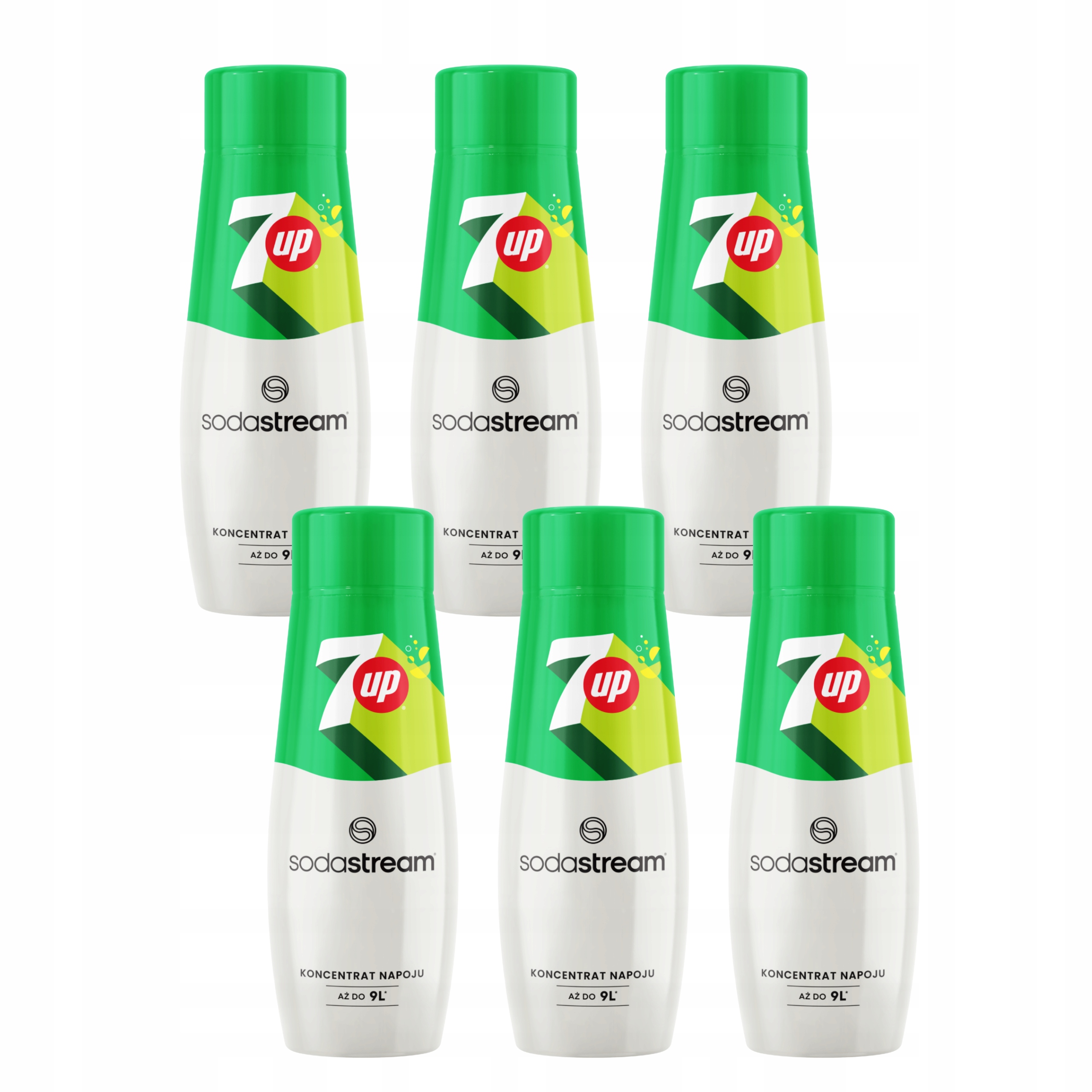 6x Sirup 7UP 440 ML Sodastream do sycení vody z výrobníku sodovky Koncentrát