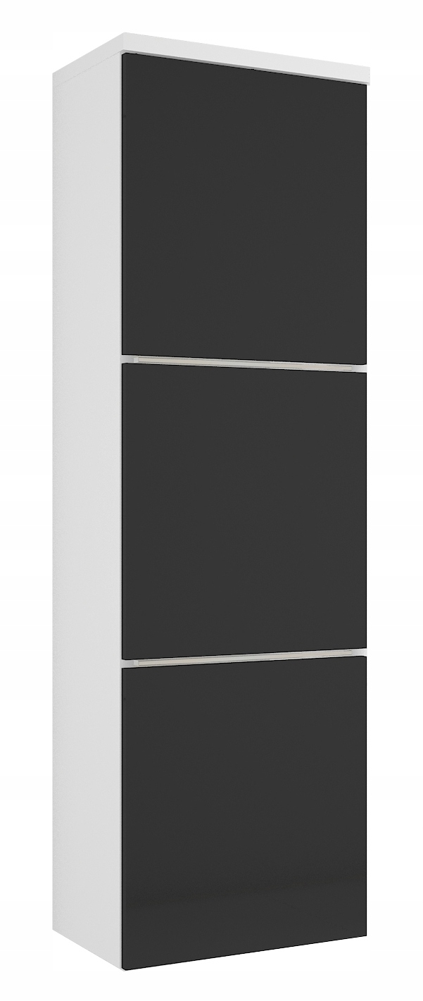 Szafka łazienkowa ORTON CZARNY POŁYSK wisząca