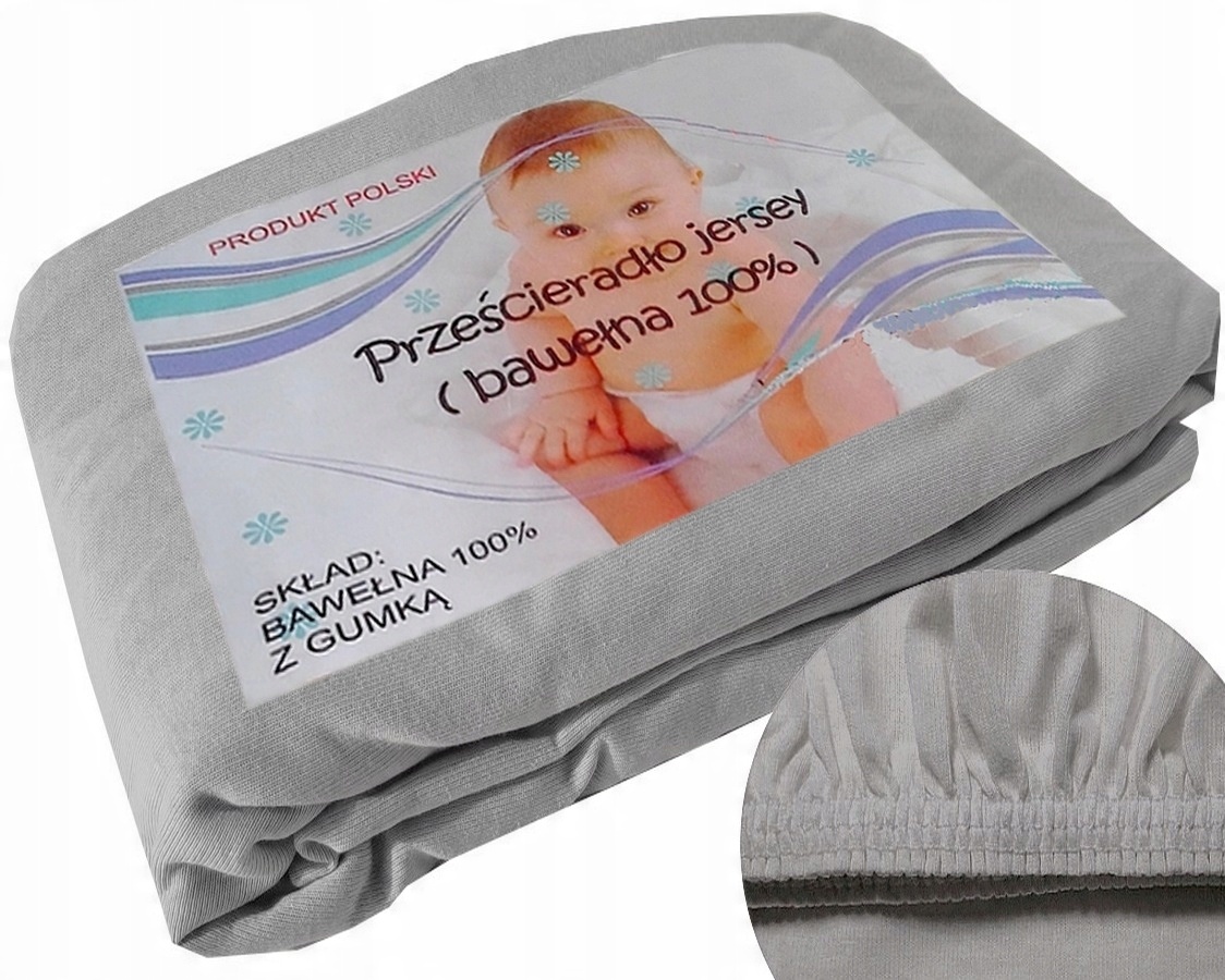 

prześcieradło 80x160 160x80 jersey bawełna 100%
