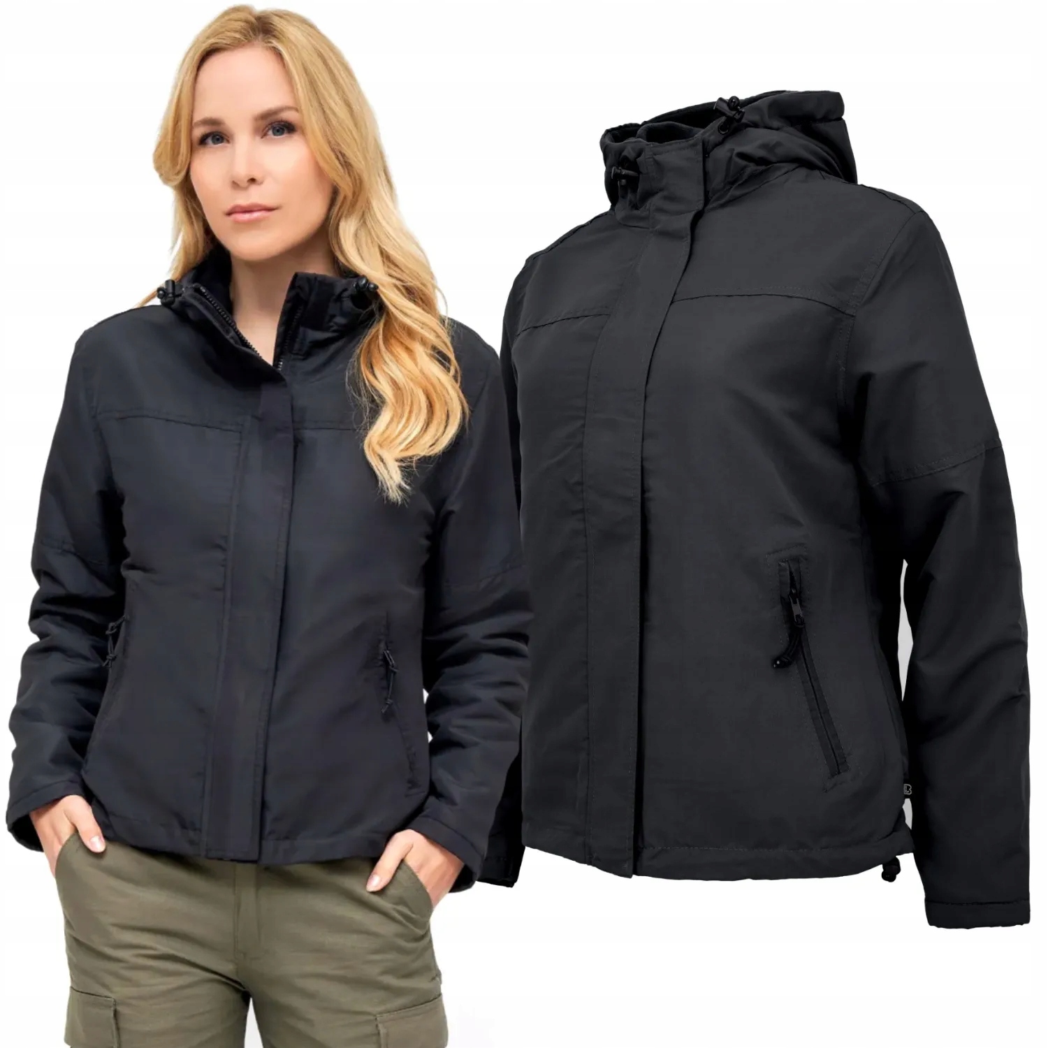 Dámská bunda Brandit Windbreaker Frontzip Black L (38)