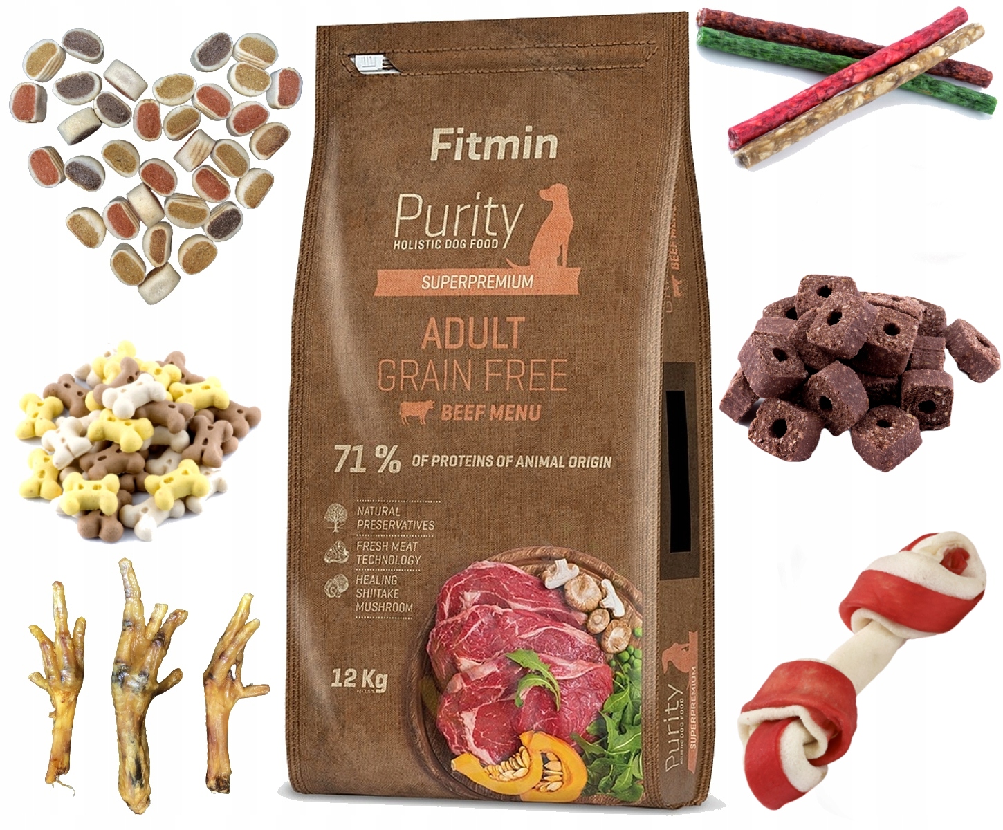 Fitmin Purity Grain Free Adult Beef 12 kg 101