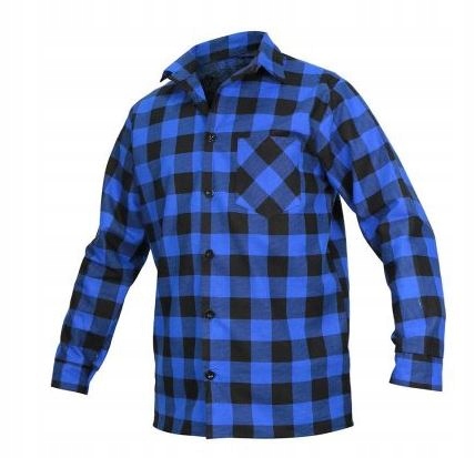 

Koszula robocza flanelowa w kratę bawełna Nb XXL