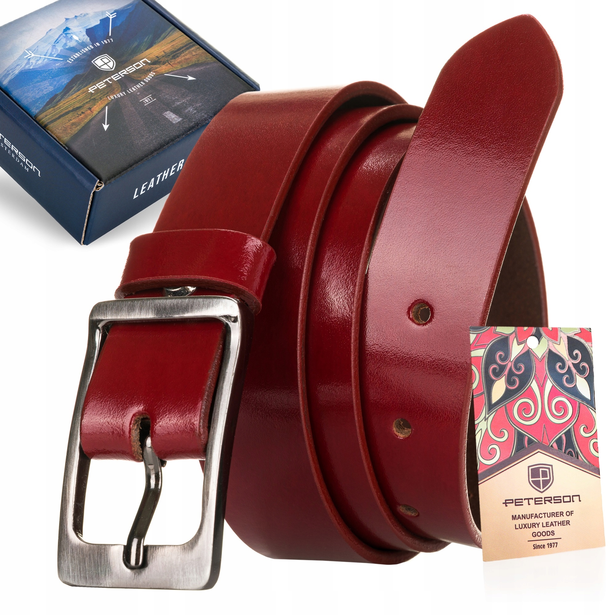 

Peterson stylowy damski pasek spodni tuniki skóra