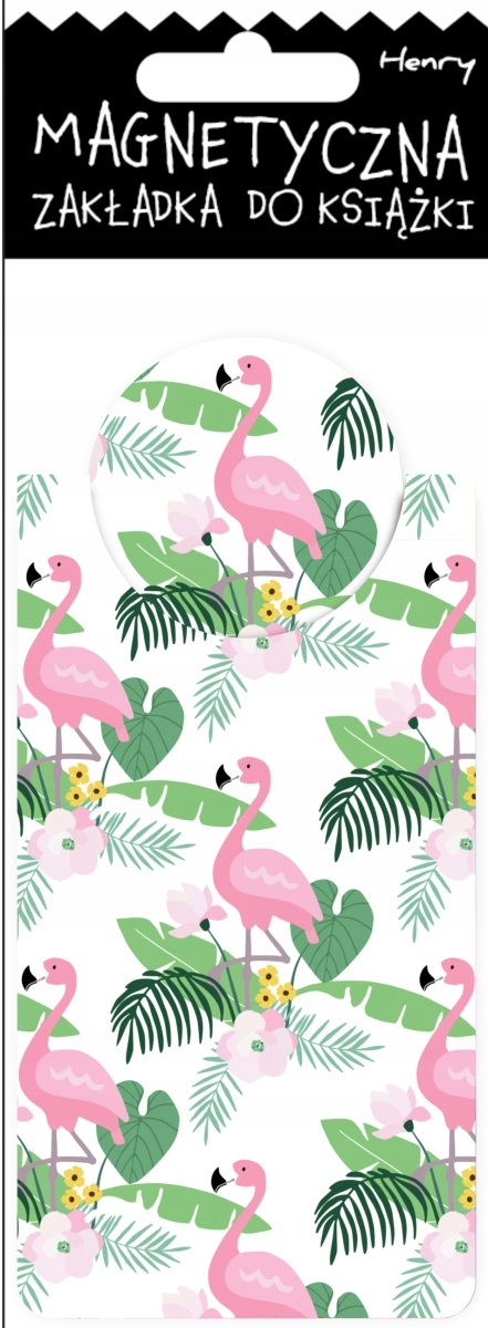 FLAMINGI ZAKŁADKA MAGNETYCZNA NA KSIĄŻKI
