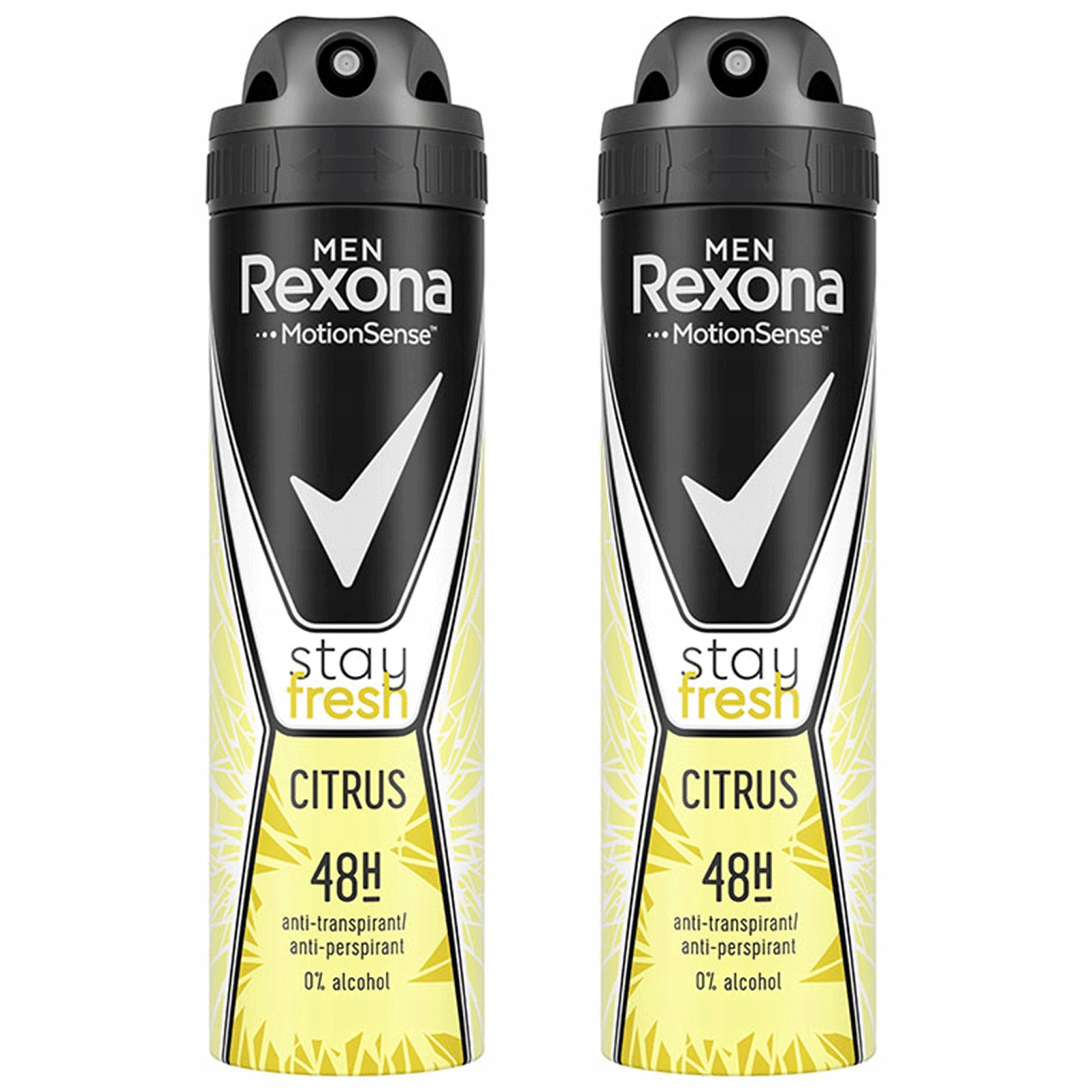 

Rexona Men Cytryna Antyperspirant w sprayu 2x150ml
