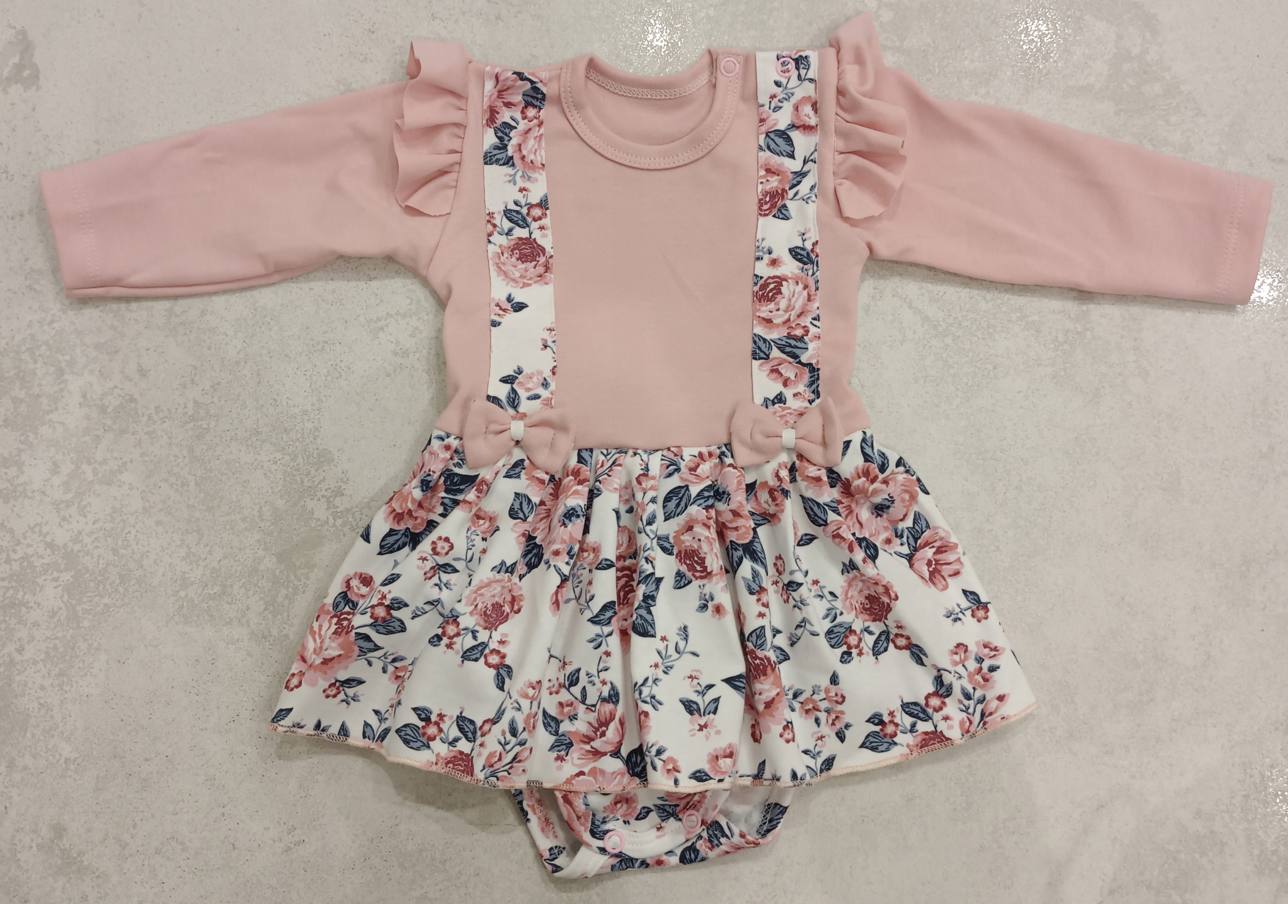 SUKIENKA BODY SZELKI DLA DZIEWCZYNKI KWIATY BAWEŁNA URODZINY NOWOŚĆ 56 Marka Inna marka