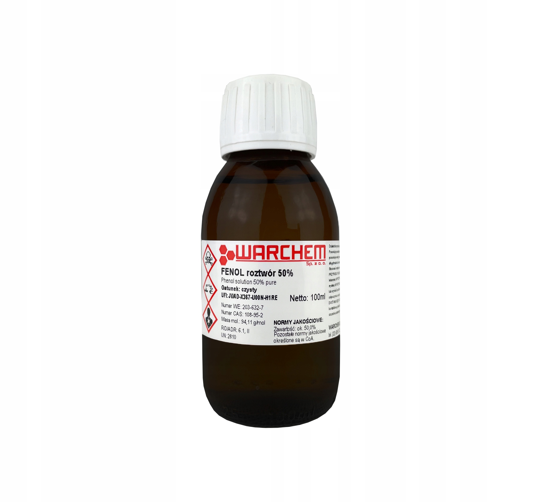 

Fenol roztwór 50% czysty 100ml