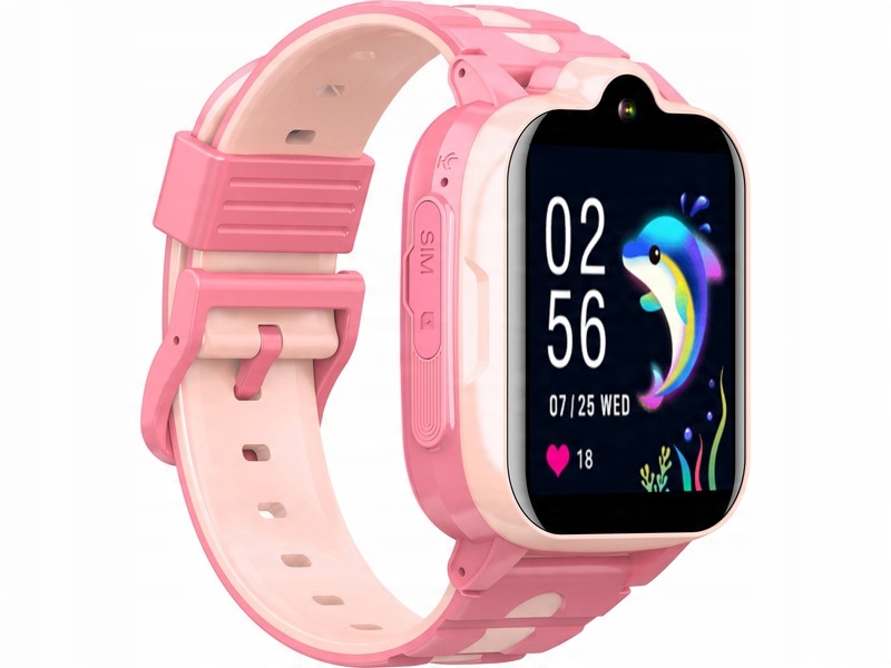 

Różowy Smartwatch Bemi Play 4G Gps WiFi