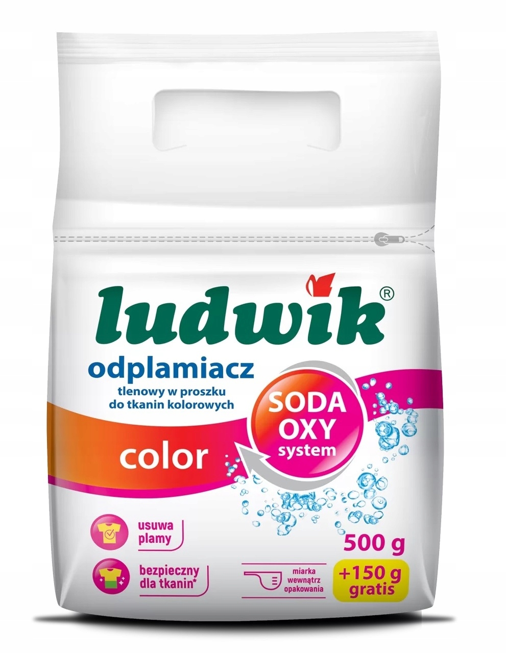 

Ludwik Odplamiacz Tlenowy W Proszku Do Koloru 650G