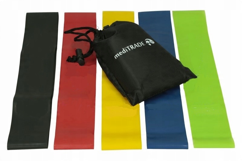 

065 Zestaw 5 gum taśm Mini Band do ćwiczeń fitness