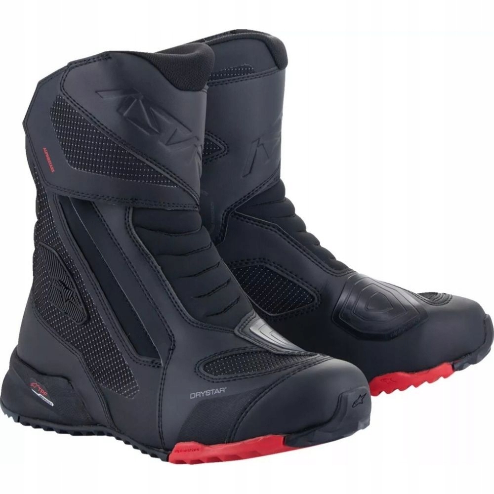 Motocyklové Topánky Alpinestars RT-7 Drystar Vodotesné Čierne/červené 40