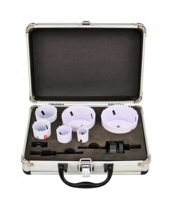 Awtools Sada Bimetalových Děrovaček V Kovovém Kufříku, 8 Dílů 22