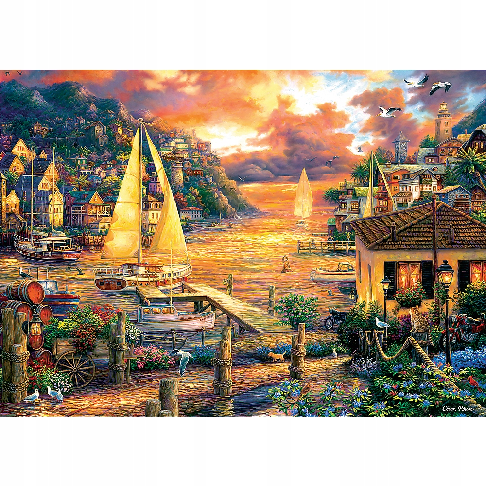 

Puzzle 6000 Układanka Góry Statek Zatoka Trefl 16+