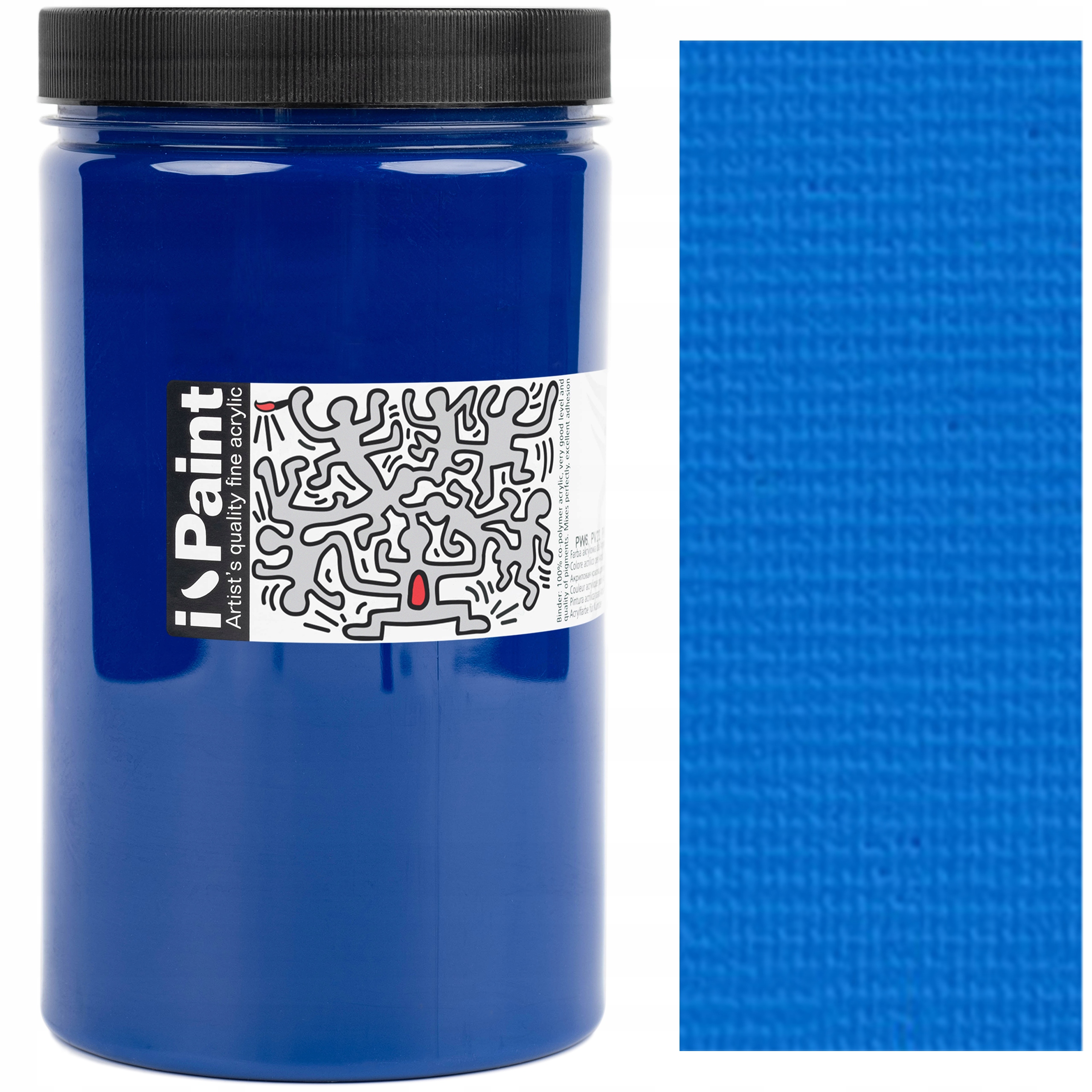 Barva Akrylová umělecká modrá Renesans Ipaint 1200 Ml 9 Světle Modrá Ftalo