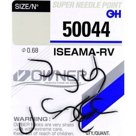 Haczyki wędkarskie Owner Iseama-RV 50044 roz. 4