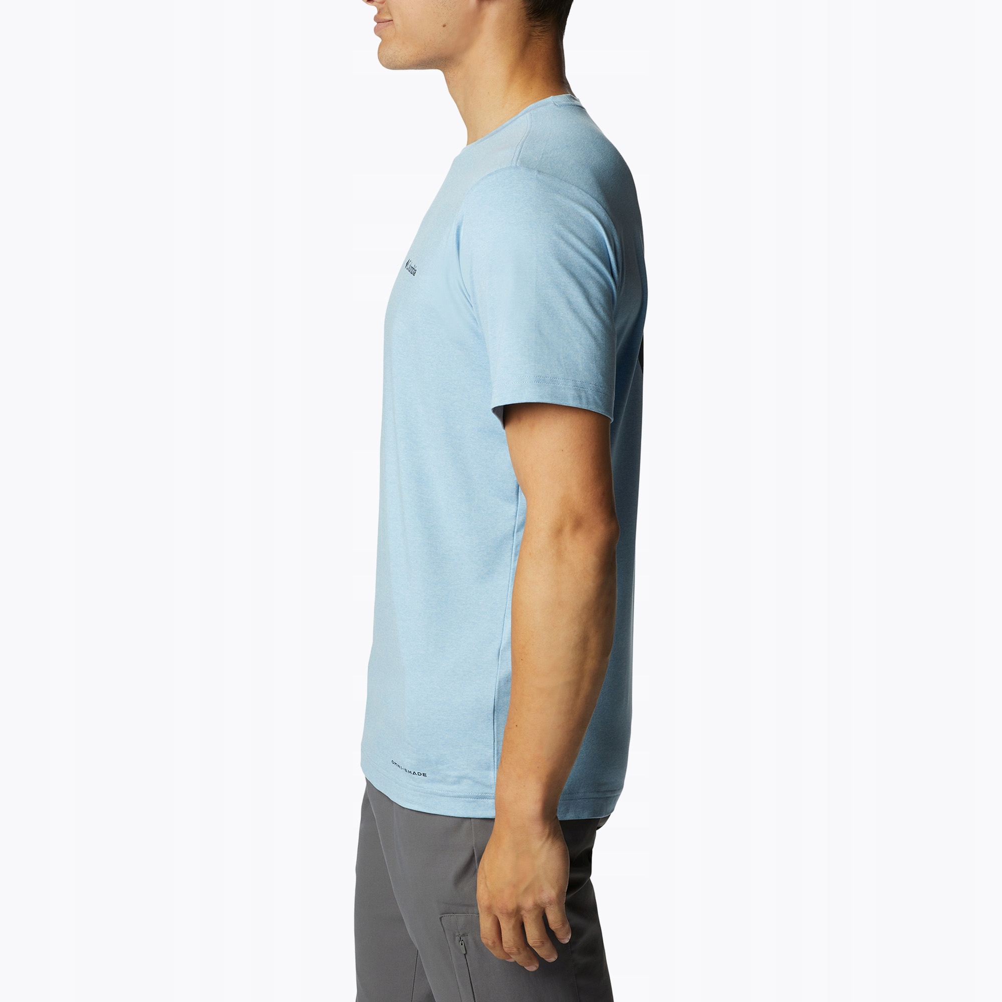 Koszulka trekkingowa męska Columbia niebieska L Kolekcja Tech Trail Graphic