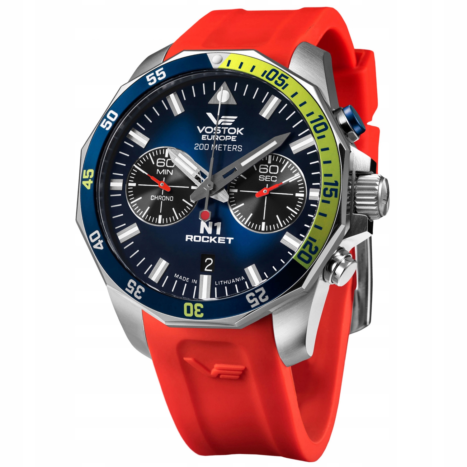 Pánské Hodinky Vostok Europe 6S21-225A708SR s červeným řemínkem