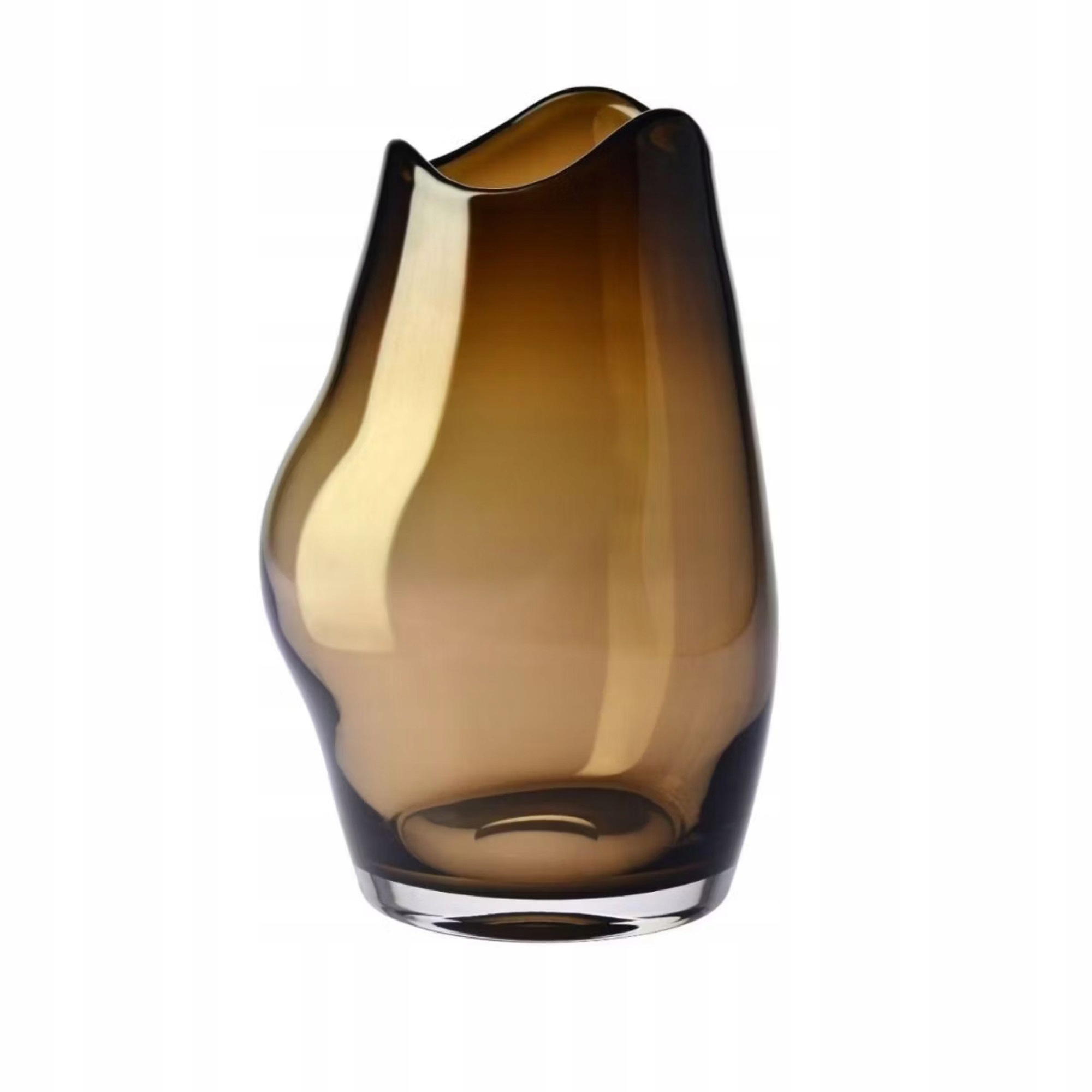Váza Gemstone Organic 32 cm hnedá Krosno
