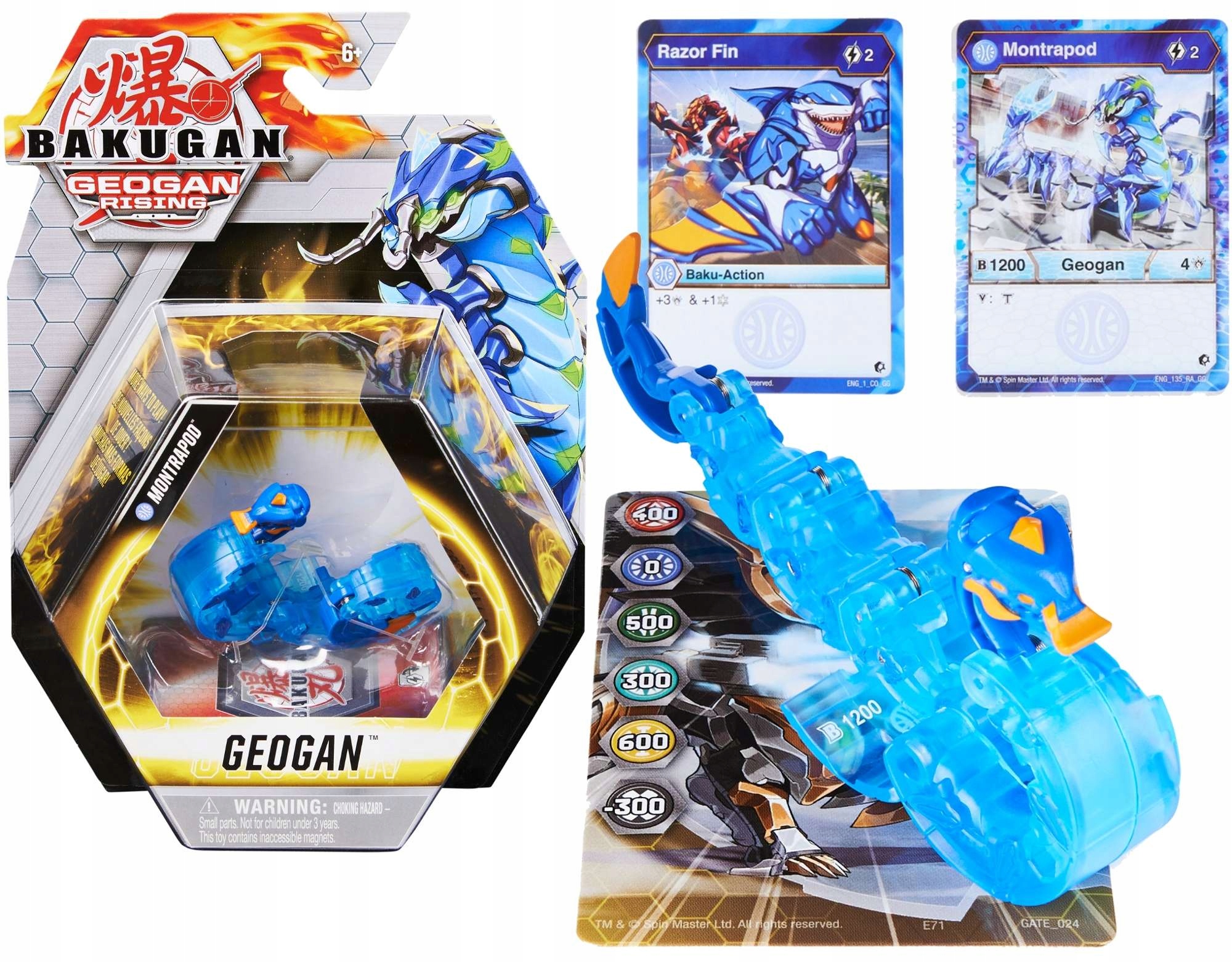

Bakugan Geogan Rising Montrapod Figurka Karty