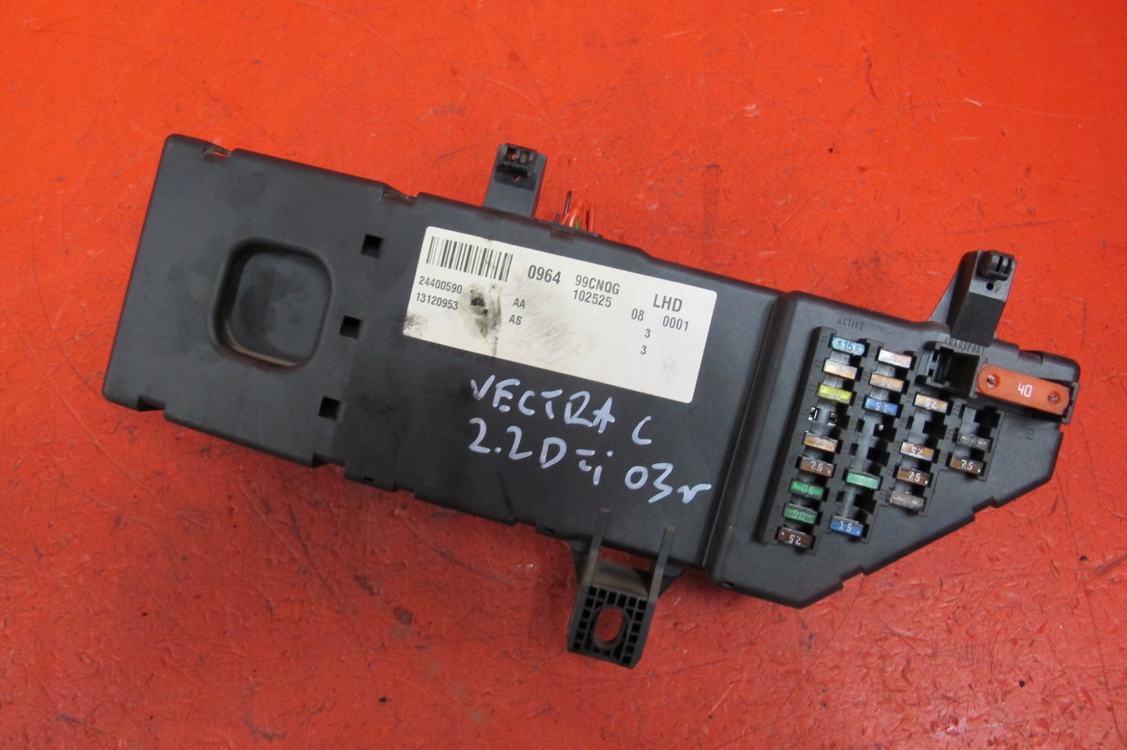 OPEL VECTRA C MODULE FUSIBLES UNITÉ COMMANDE CONFORT 24400590 13120953