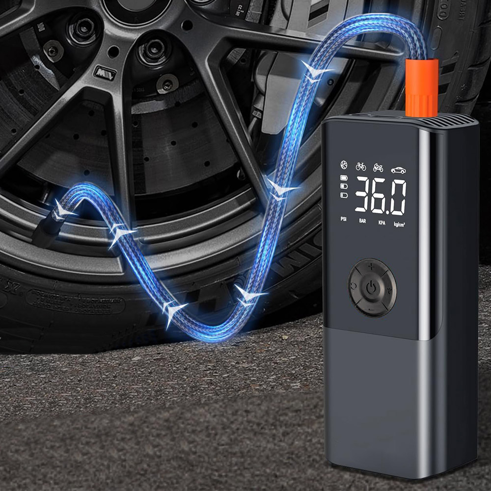 KOMPRESOR SAMOCHODOWY 12v 230v SPRĘŻARKA POMPKA ELEKTRYCZNA ROWEROWA LCD Marka Mobes