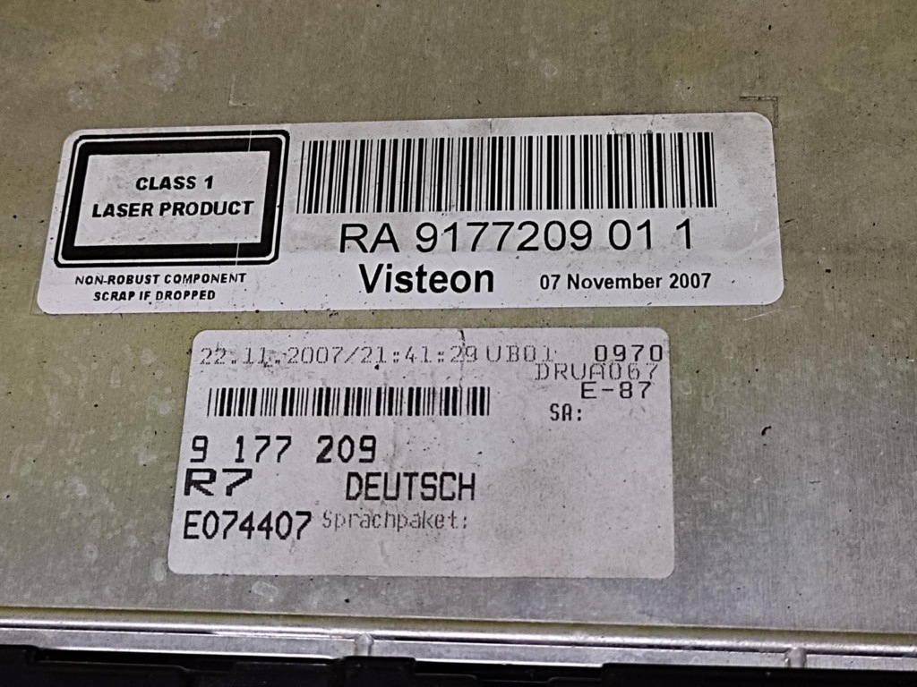BMW 1 E87 RADIO 9177209