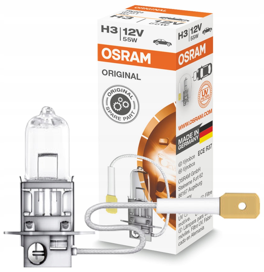 

Żarówka Osram Original H3 12V 55W PK22S
